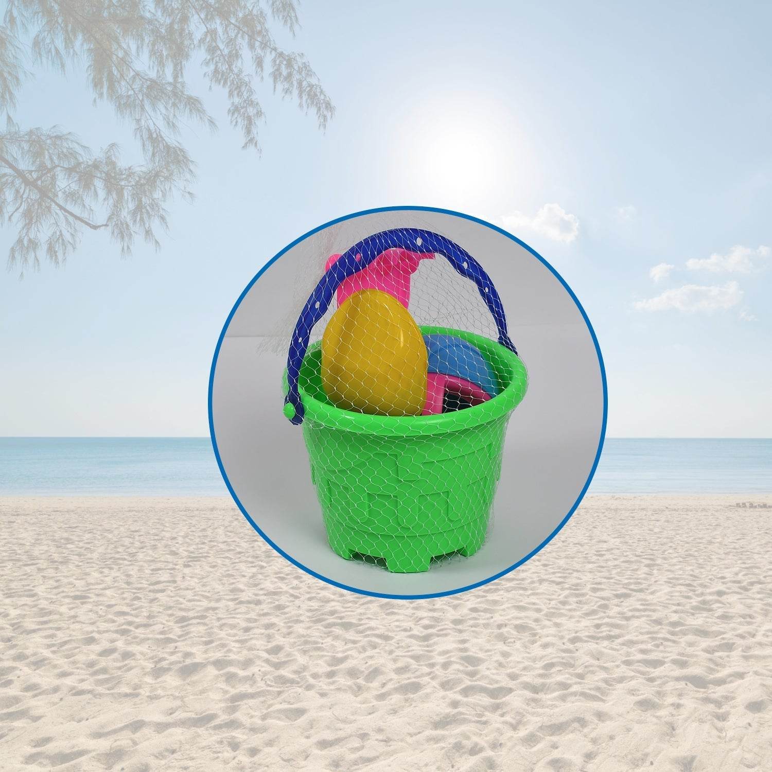 Beach Sand Castle Toy Set for Kids - 6 Pcs Summer Play - infinityexculsivestore.com