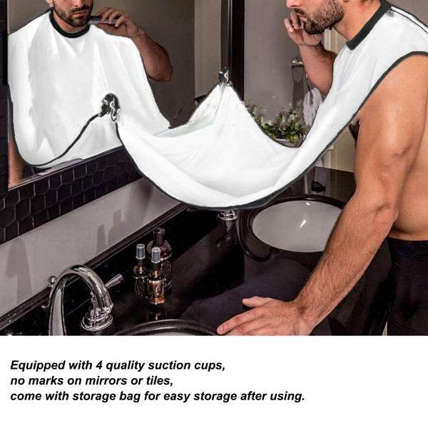 Beard Apron Hair Clippings Catcher Grooming Bib - infinityexculsivestore.com