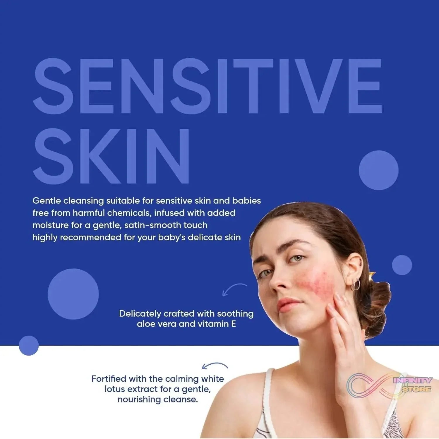 Beautiful Basics Dry & Sensitive Skin Face Wipes (2 Pkts x 50 Pcs Wipes) - infinityexculsivestore.com