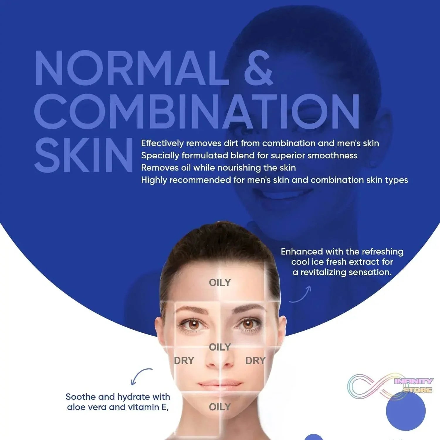 Beautiful Basics Normal & Oily Skin Face Wipes (2 Pkts x 50 Pcs Wipes) - infinityexculsivestore.com
