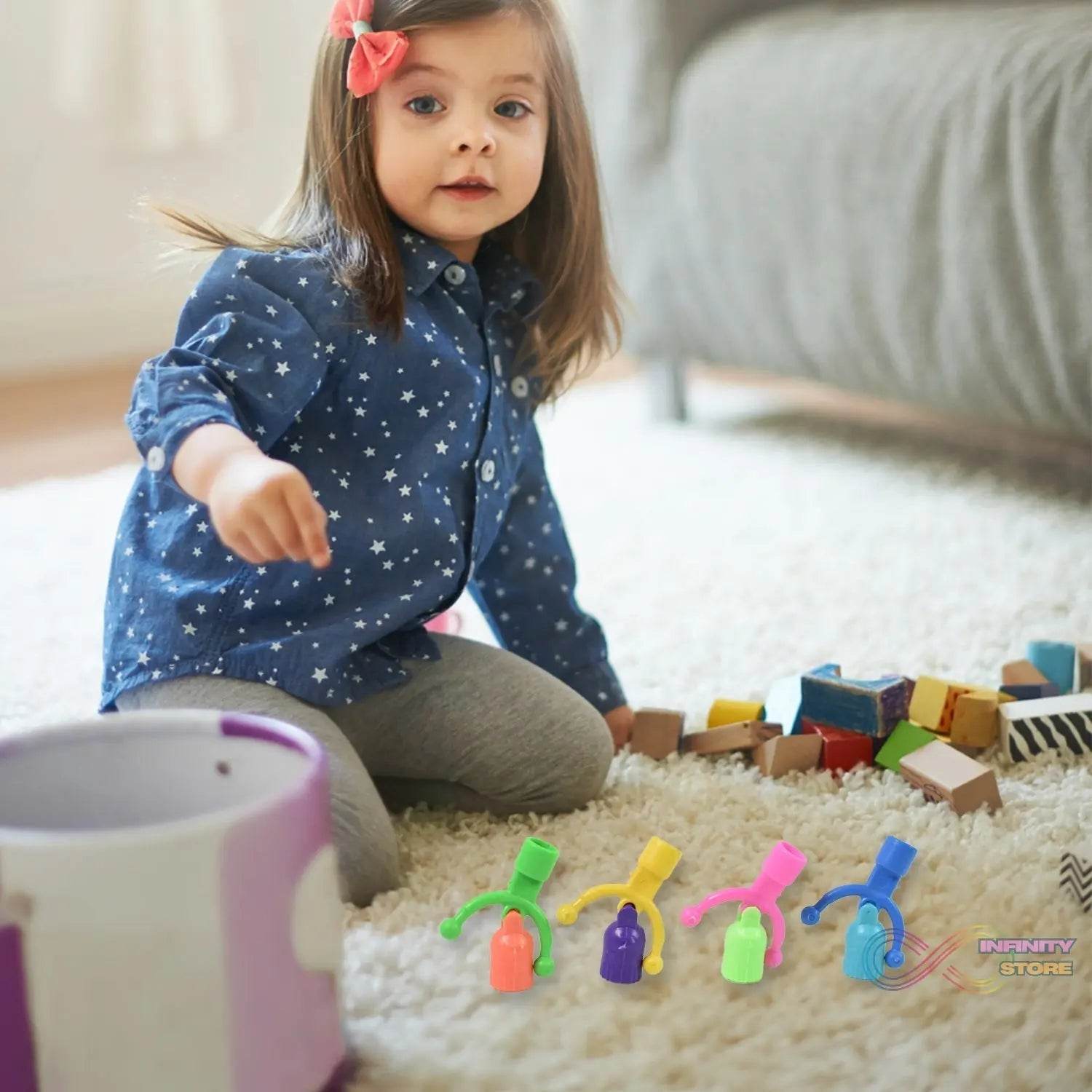 Bell Shape Pencil Top Promotional toys (1 Pc / Mix Colour & Design) - infinityexculsivestore.com
