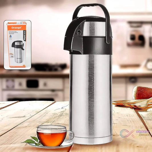 Beverage Dispenser Stainless Steel for Serving Tea and Coffee, Thermos steel (4000 ML) - infinityexculsivestore.com