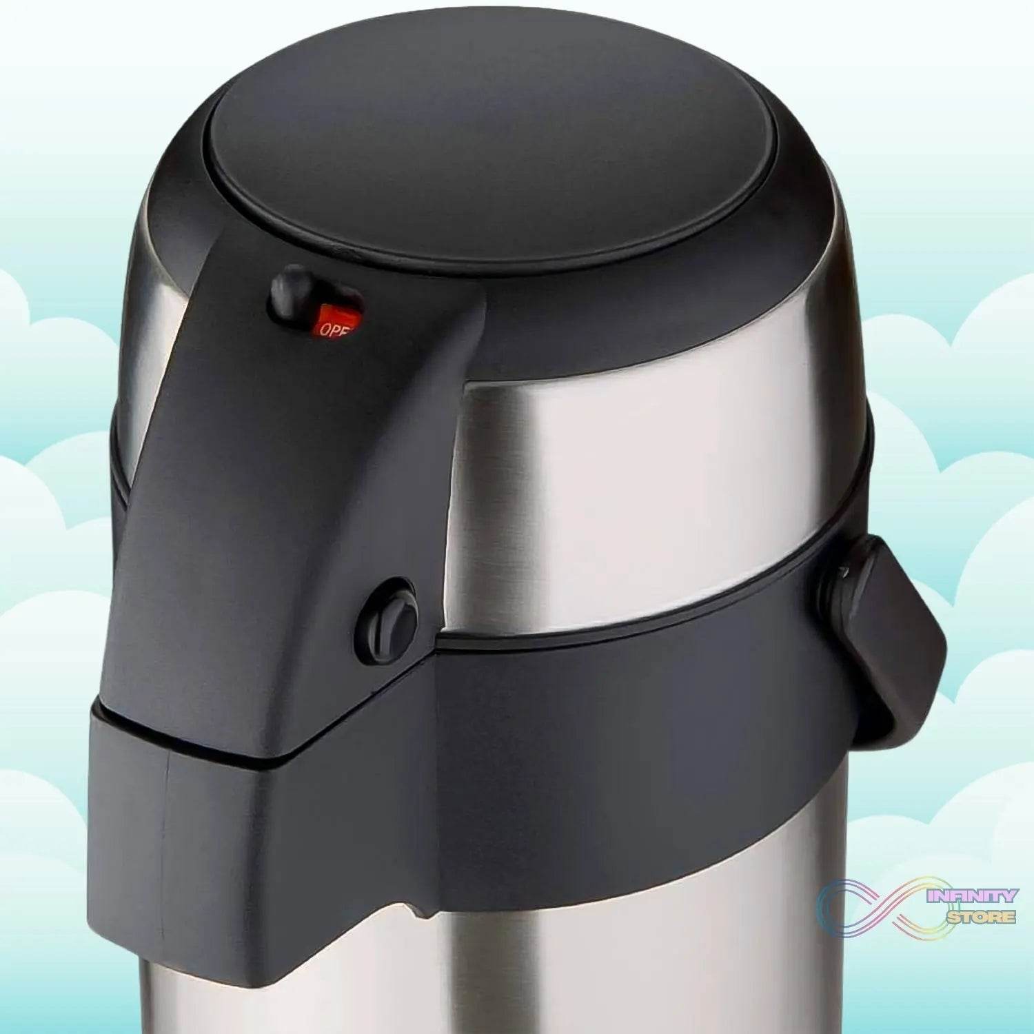 Beverage Dispenser Stainless Steel for Serving Tea and Coffee, Thermos steel (4000 ML) - infinityexculsivestore.com