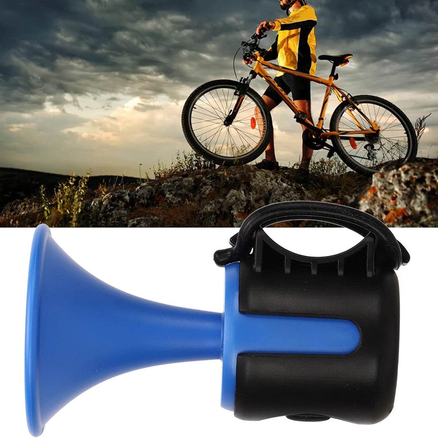 Bicycle Air Horn Loud - 120dB 1 Sound Mode Electronic Bicycle Bell,Super Electric Horn with Long Standby Button Battery Operated/IPX4 Waterproof Loud Bell for Adults - infinityexculsivestore.com
