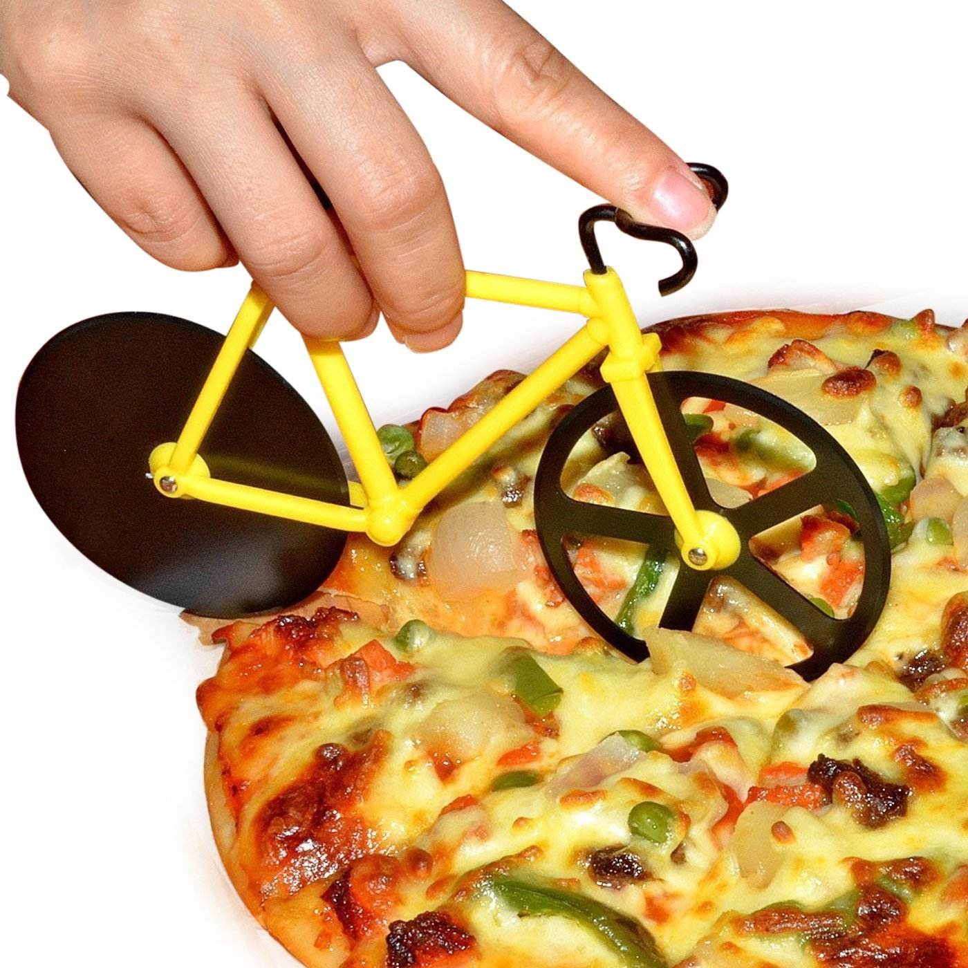 Bicycle Pizza Cutter (1 Pc): Stainless Steel, Unbreakable Handle - infinityexculsivestore.com
