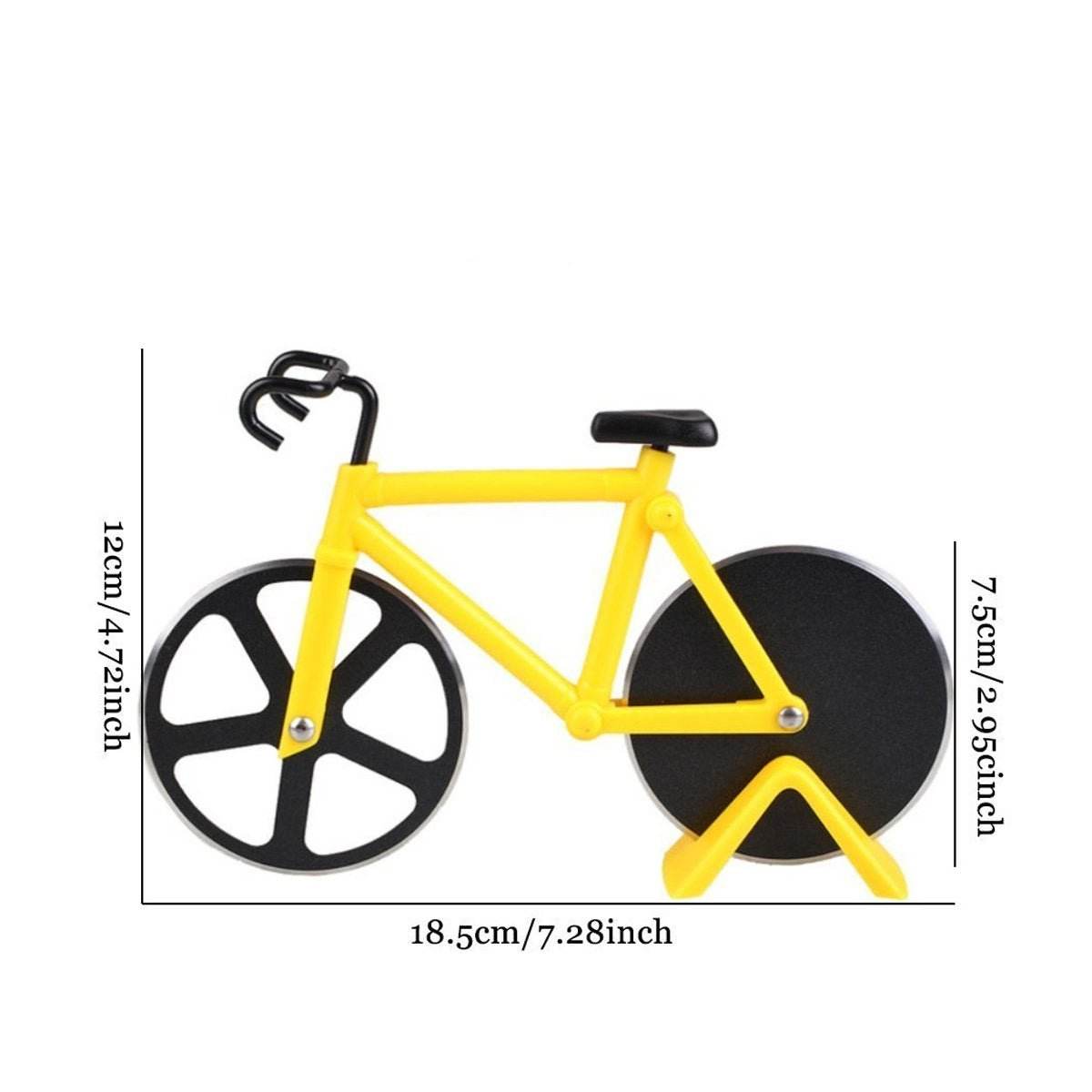 Bicycle Pizza Cutter (1 Pc): Stainless Steel, Unbreakable Handle - infinityexculsivestore.com