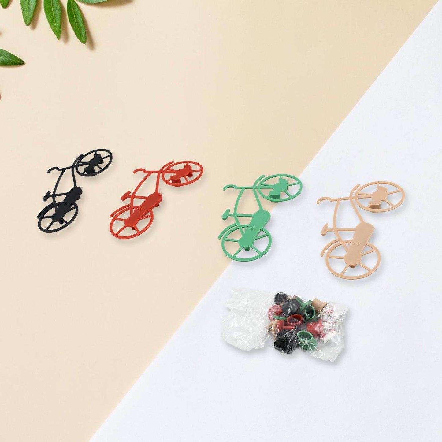 Bicycle Shape Key Chain Holder and wall mount bike hook Key Holders Plastic Key Holder For Home, Office (pack of 4) - infinityexculsivestore.com