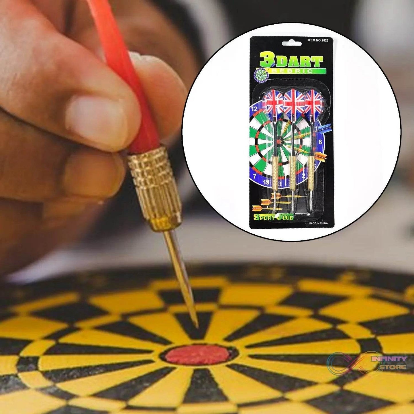 Big 3pcs Dart for Dart Board for Adult Indoor and Outdoor Game for Kids with 3 Darts - infinityexculsivestore.com