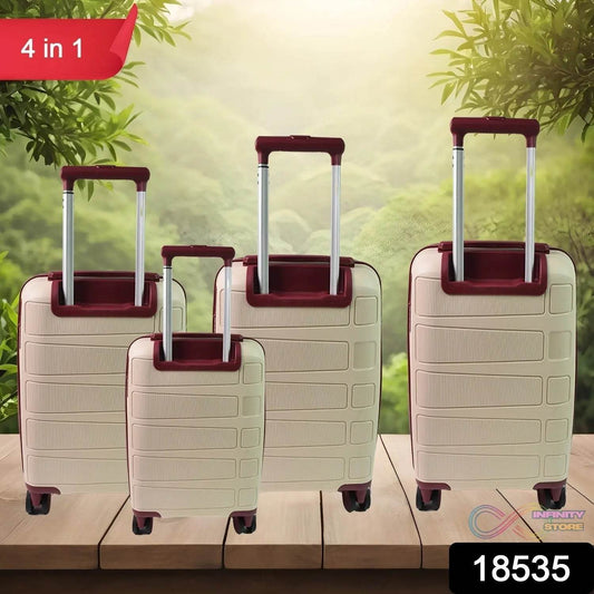 Big 4 in 1 Luggage with Wheels Travel suitcases Set (4 Pcs Set / Different Size) - infinityexculsivestore.com