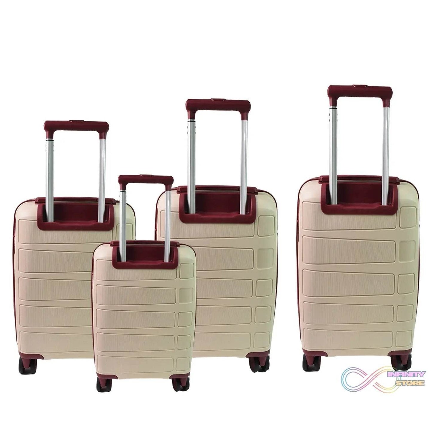 Big 4 in 1 Luggage with Wheels Travel suitcases Set (4 Pcs Set / Different Size) - infinityexculsivestore.com