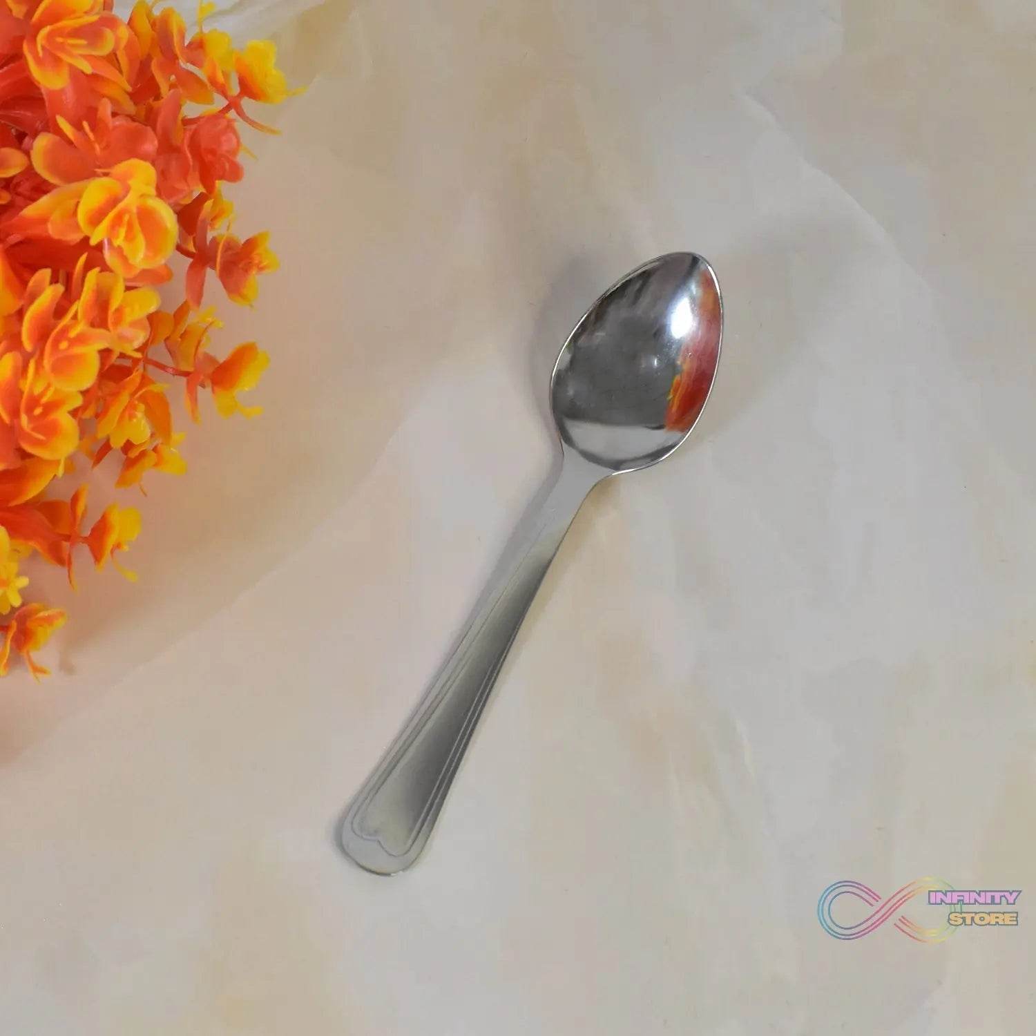 Big Dinner Spoons, 6 Pieces stainless Steel Table Spoon - infinityexculsivestore.com