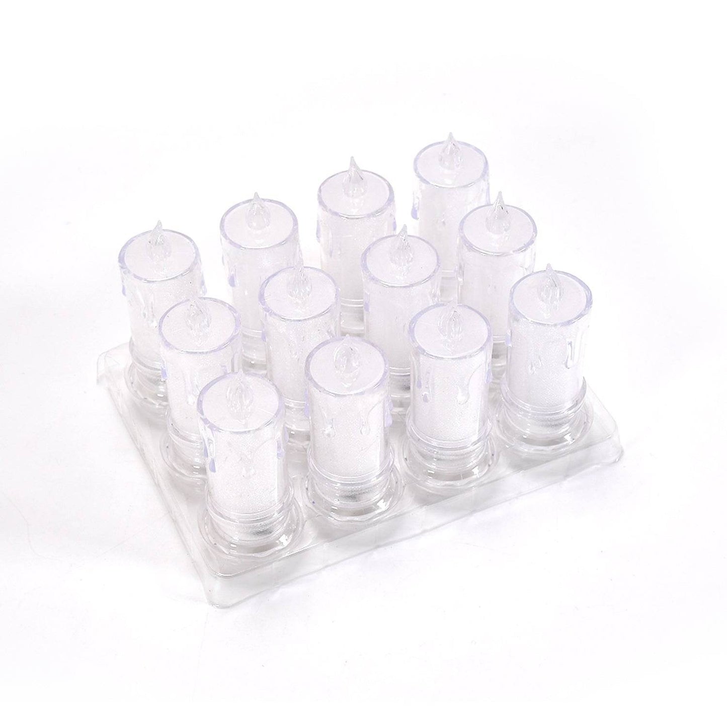 Big Flameless Melted Design Candles Set (12 pcs) - infinityexculsivestore.com