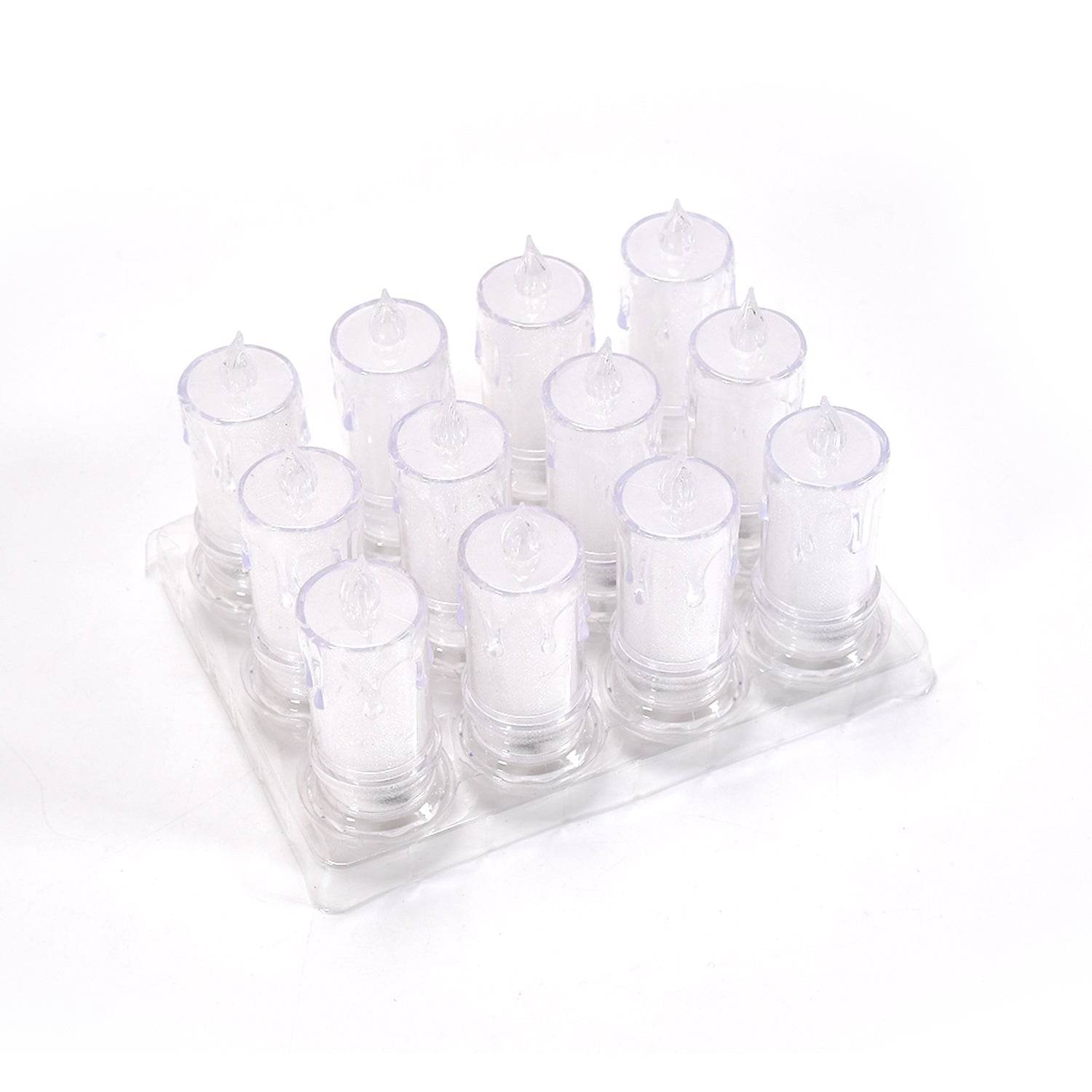 Big Flameless Melted Design Candles Set (12 pcs) - infinityexculsivestore.com