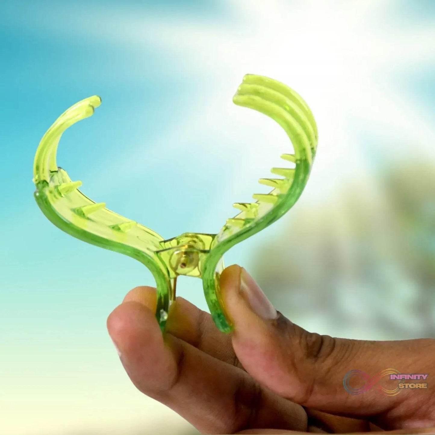 Big Hair Clips for Girls Kids Hair Accessories (6 Pcs Set / Transparent) - infinityexculsivestore.com