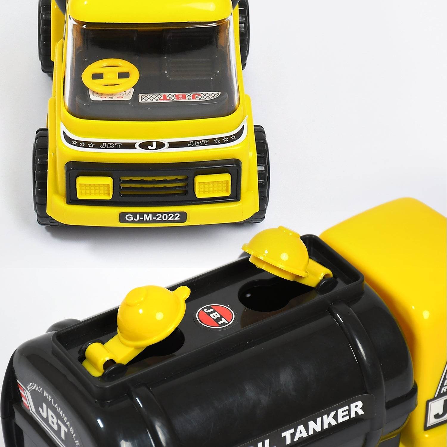 Big Heavy Duty Unbreakable Toy Truck with Sound | Friction Powered Oil-Water Tanker - infinityexculsivestore.com