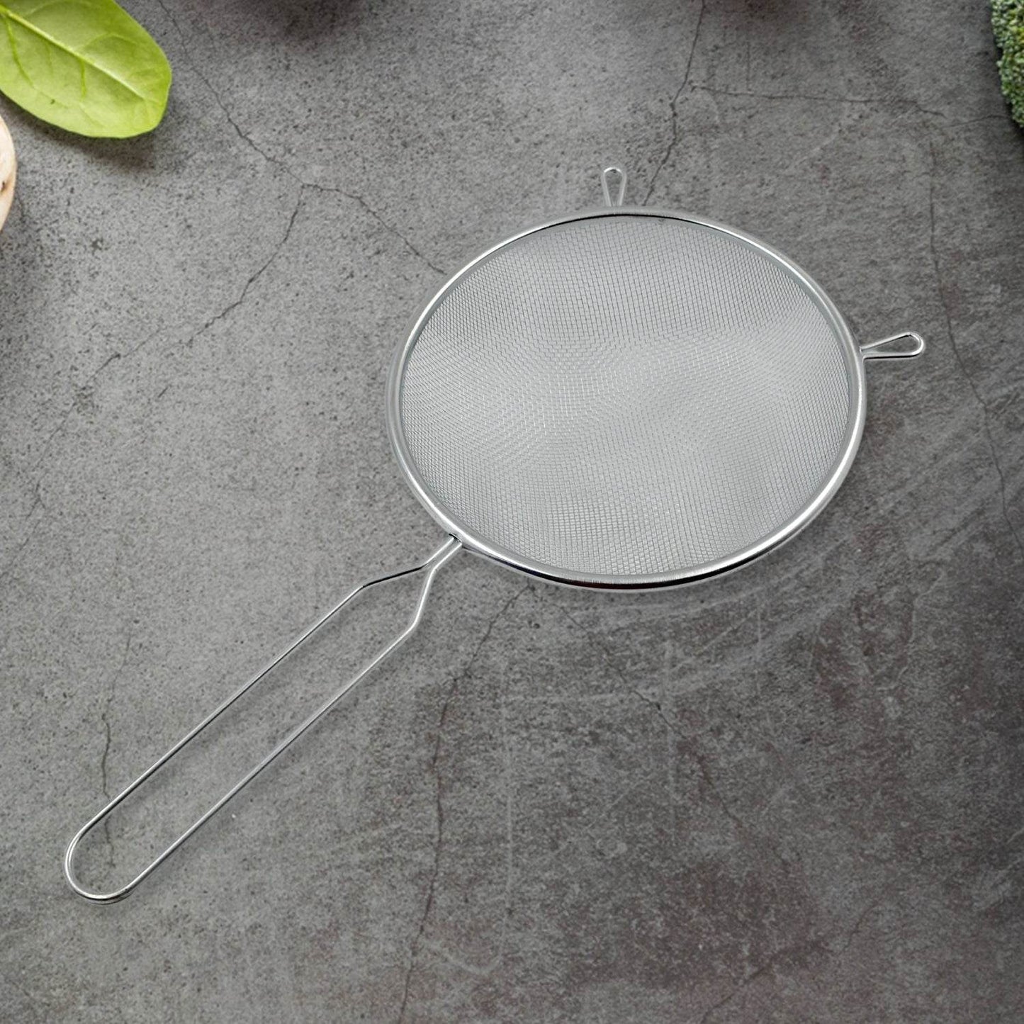 Big Mesh Strainer With Handle Stainless Steel Oil Straine, Mesh Sieve Strainer(1 Pc) - infinityexculsivestore.com