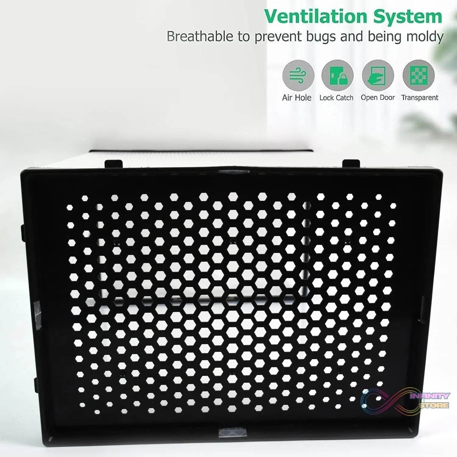 Big Plastic Stackable Shoe Storage Box (1 Pc / 37x27x19 Cm) - infinityexculsivestore.com