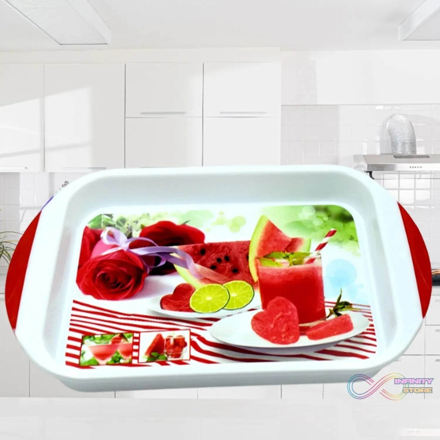 Big Plastic Tray for Kitchen and General Purpose - infinityexculsivestore.com