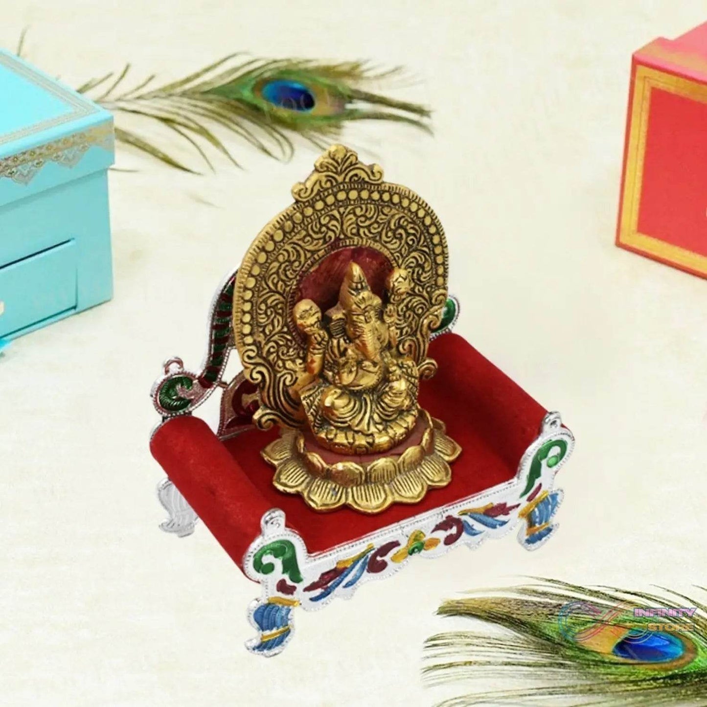Big Singhasan Bal Gopal used in all kinds of household and official places for placing gods sculpture over it. - infinityexculsivestore.com