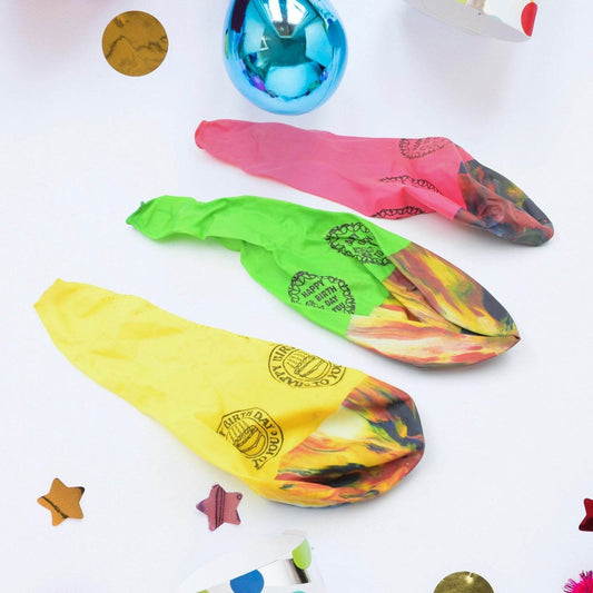 Big Size Balloons Kinds of Rainbow Party Latex Balloons for Birthday / Anniversary / Valentine's / Wedding / Engagement Party Decoration Multicolor (3 Pcs Set - infinityexculsivestore.com
