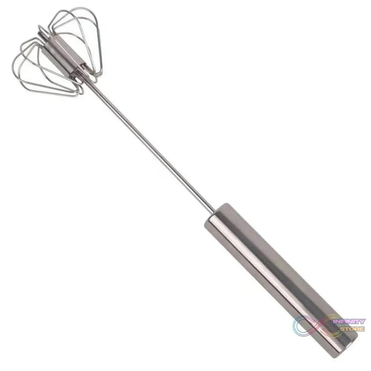 Big Stainless Steel Egg Whisk, Hand Push Rotary Whisk Blender (1 Pc / 35 Cm) - infinityexculsivestore.com