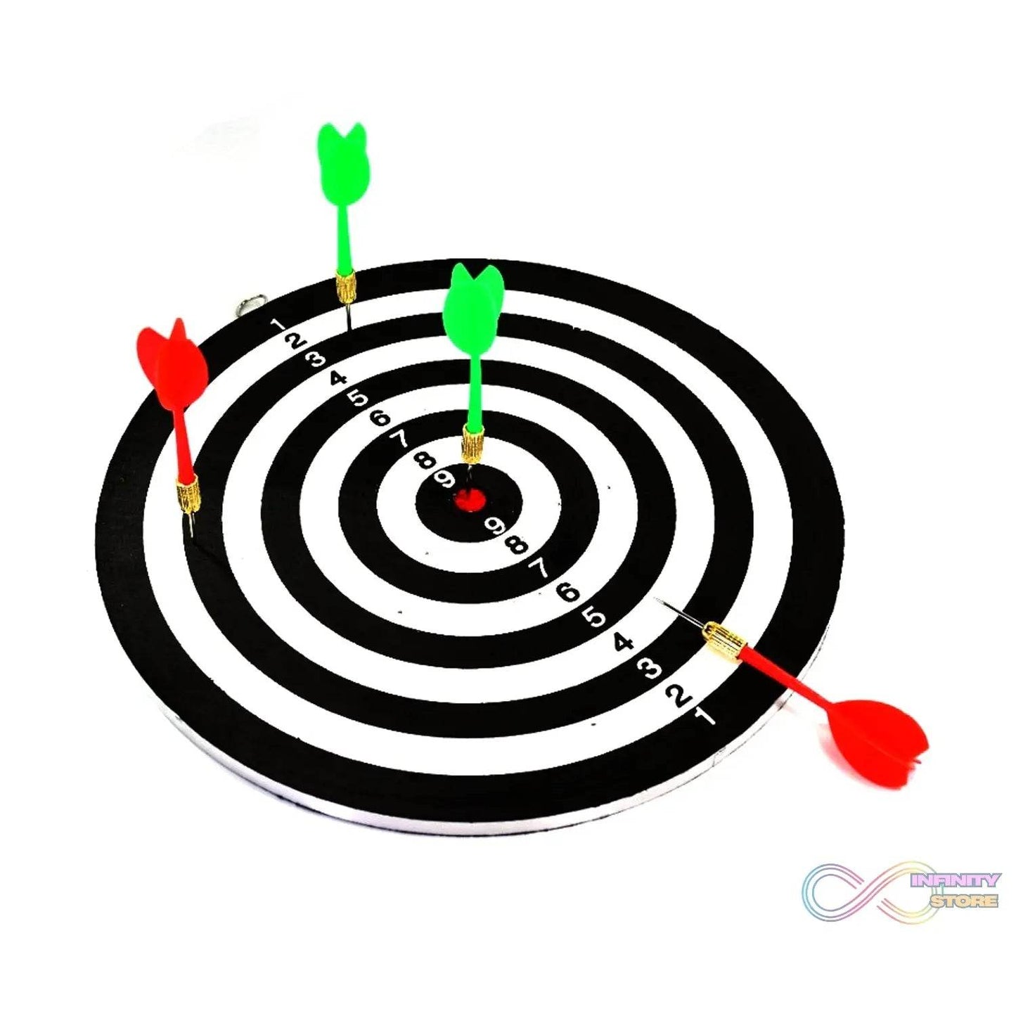 Big size double faced portable dart board with 4 darts set for kids children. indoor sports games board game dart board game. - infinityexculsivestore.com