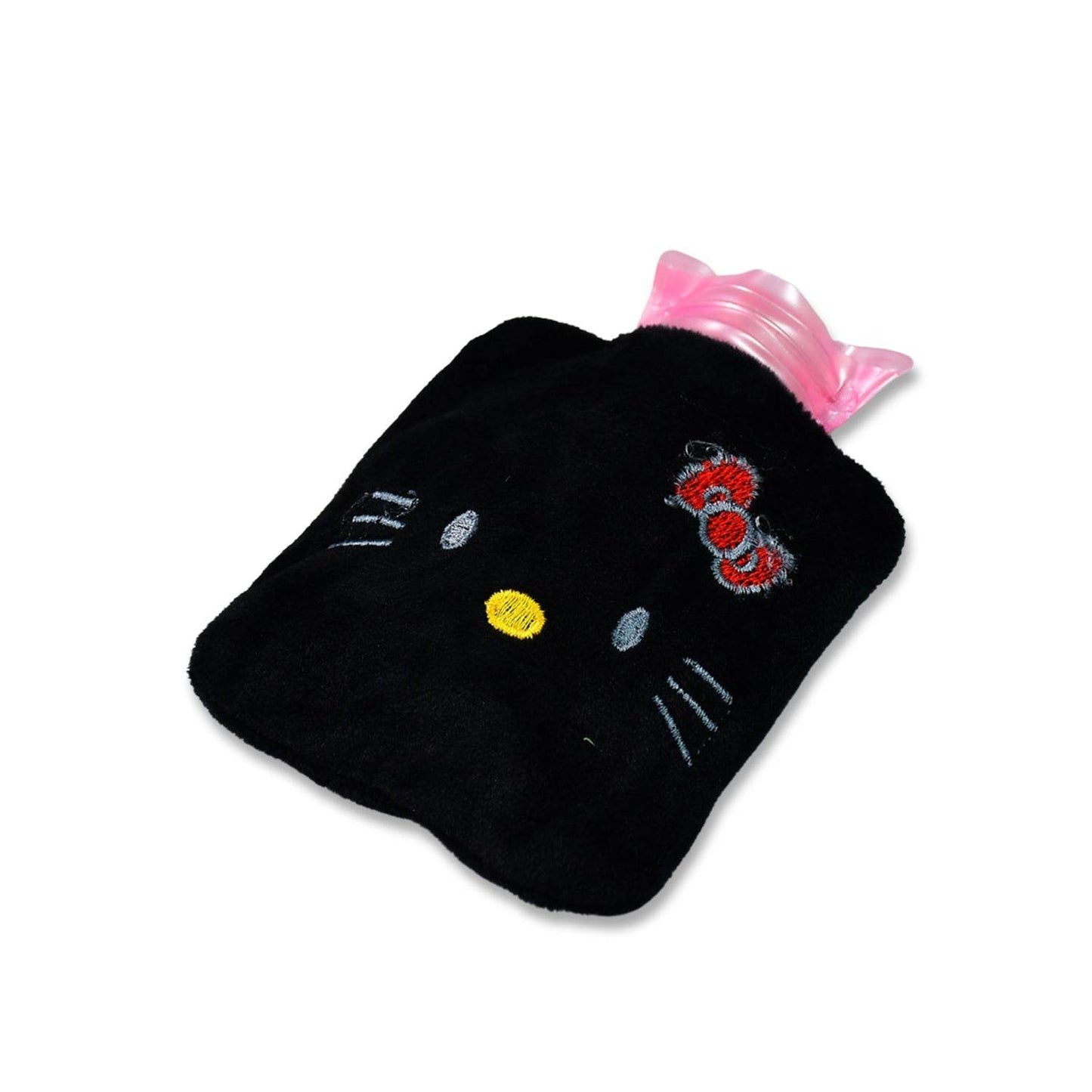 Black Hello Kitty small Hot Water Bag with Cover for Pain Relief, Neck, Shoulder Pain and Hand, Feet Warmer, Menstrual Cramps. - infinityexculsivestore.com