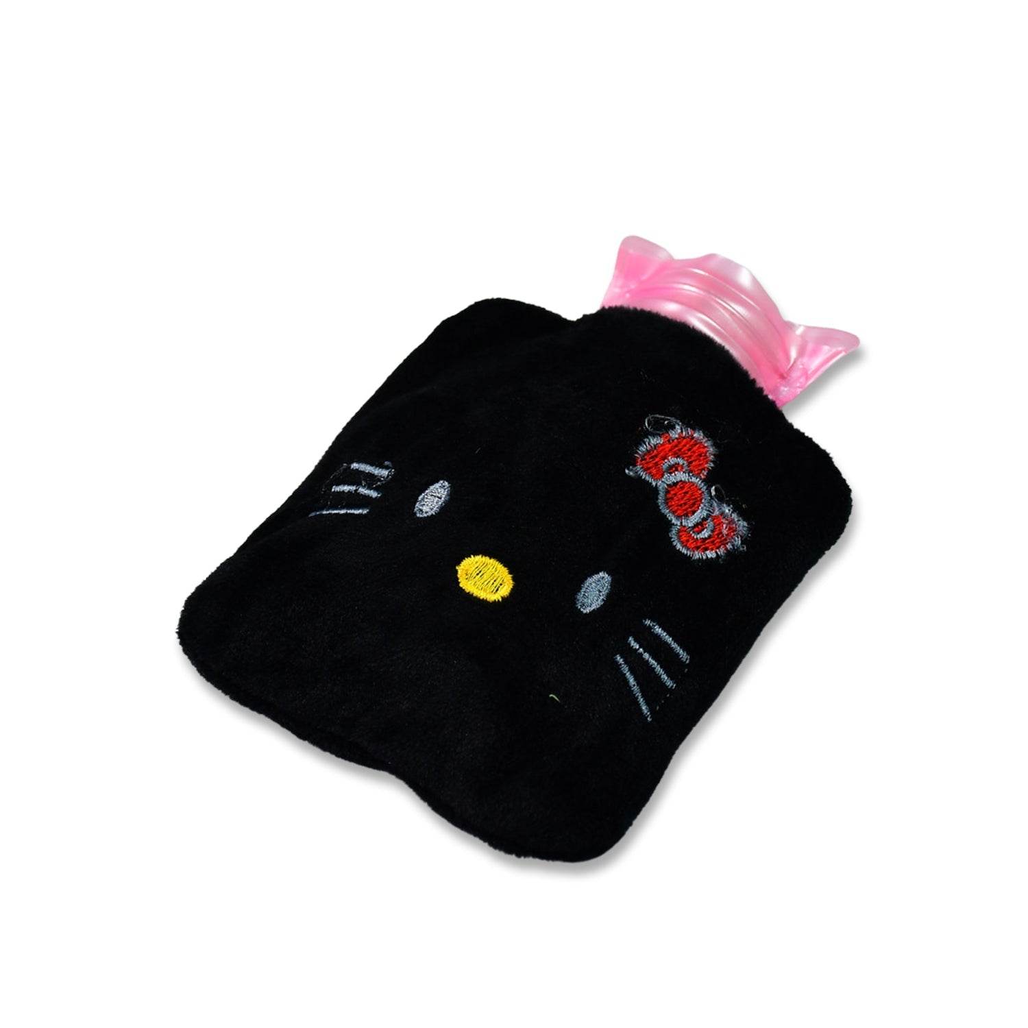 Black Hello Kitty small Hot Water Bag with Cover for Pain Relief, Neck, Shoulder Pain and Hand, Feet Warmer, Menstrual Cramps. - infinityexculsivestore.com