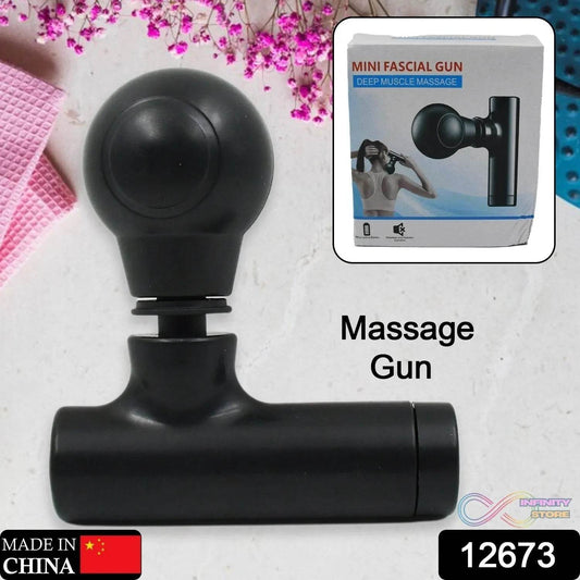 Black Mini Pocket Size Massager, Full Body Massager, Cordless One Button Operation for Body Pain & Relaxation - infinityexculsivestore.com