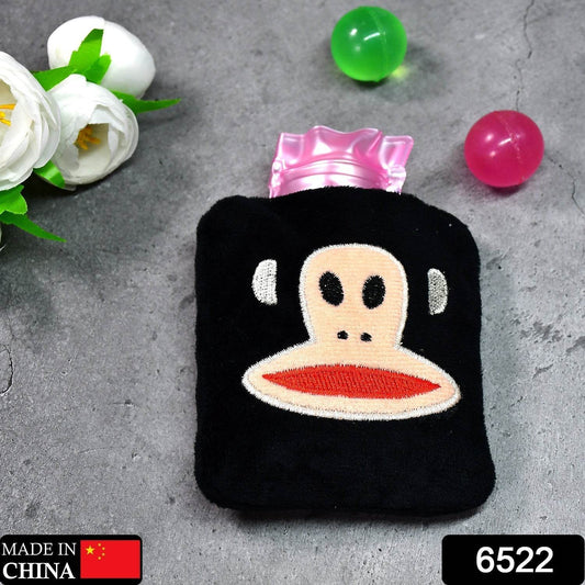 Black Monkey Small Hot Water Bag with Cover for Pain Relief - infinityexculsivestore.com