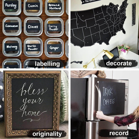 Blackboard Erasable Wall Sticker Chalkboard Sticker Removable Blackboard Wall Stickers Mural for Kids Room - infinityexculsivestore.com