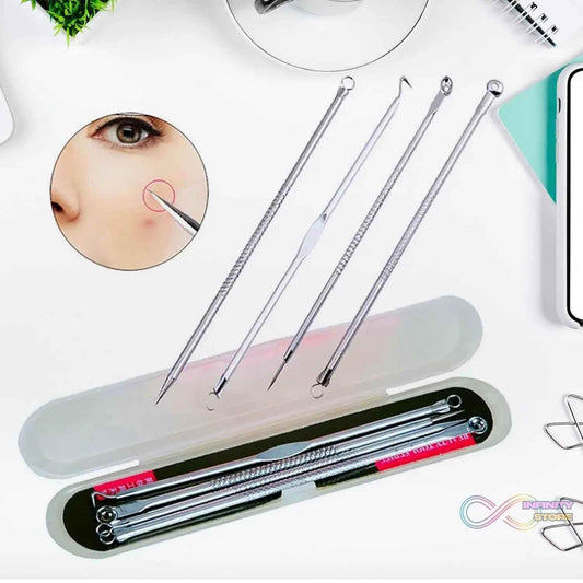 Blackhead Remover, 4-in-1 Stainless Steel Pimple Extractor Tool (1 Pc) - infinityexculsivestore.com