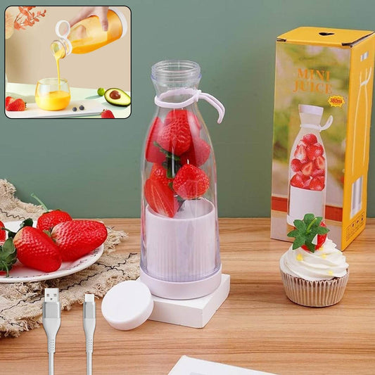 Blender Portable Juicer with 6 Blades 380 Ml Multicolor - infinityexculsivestore.com