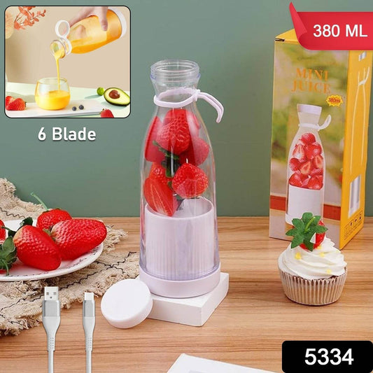 Blender Portable Juicer with 6 Blades 380 Ml Multicolor - infinityexculsivestore.com
