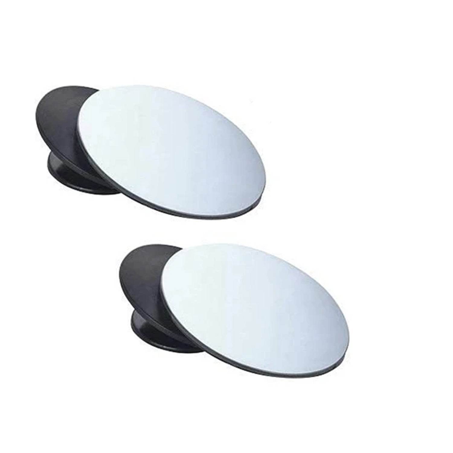 Blind Spot Round Wide Angle Adjustable Convex Rear View Mirror - Pack of 2 - infinityexculsivestore.com
