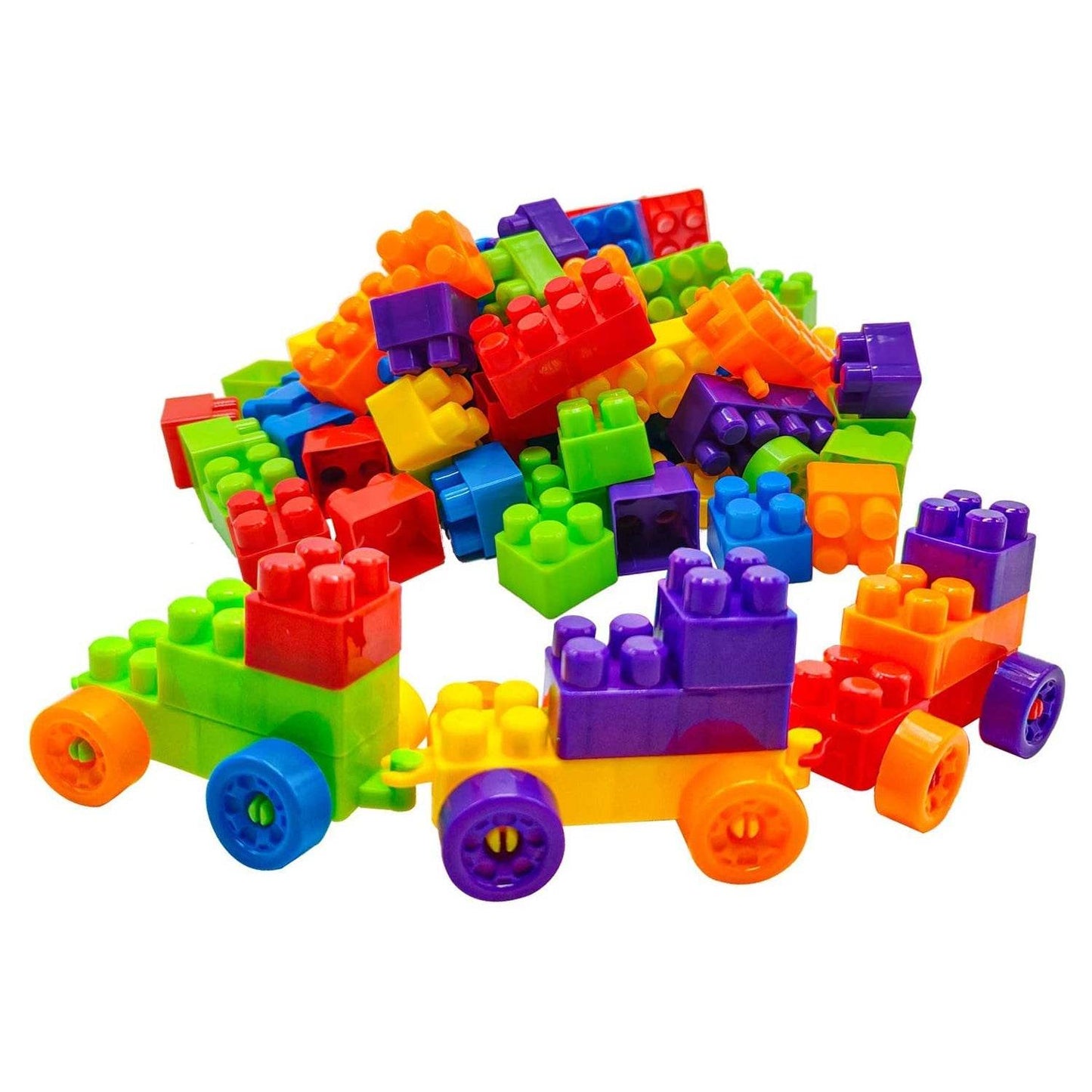 Blocks Set for Kids, Play Fun and Learning Blocks for Kids Games for Children Block Game Puzzles Set Boys, Children (Multicolor, 60 Bricks Blocks) - infinityexculsivestore.com