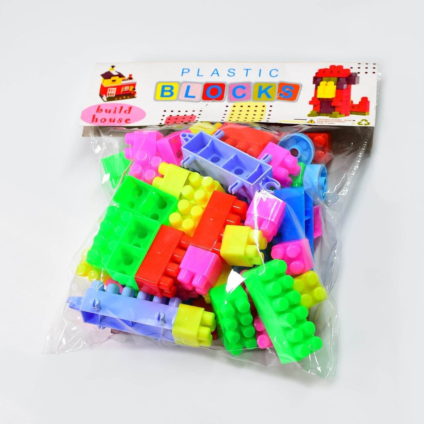 Blocks Set for Kids, Play Fun and Learning Blocks for Kids Games for Children Block Game Puzzles Set Boys, Children (Multicolor, 60 Bricks Blocks) - infinityexculsivestore.com