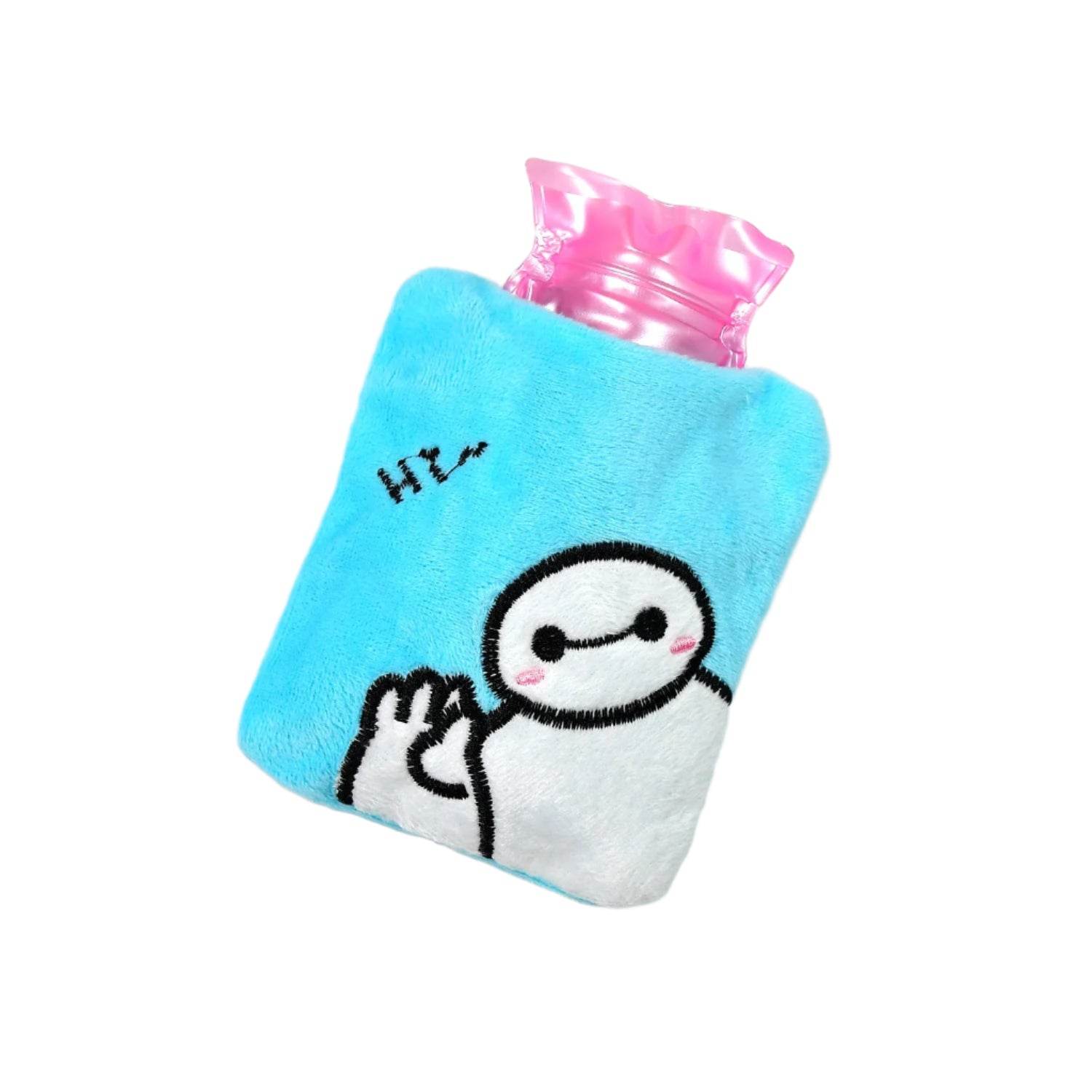 Blue Baymax Small Hot Water Bag with Cover for Pain Relief - infinityexculsivestore.com