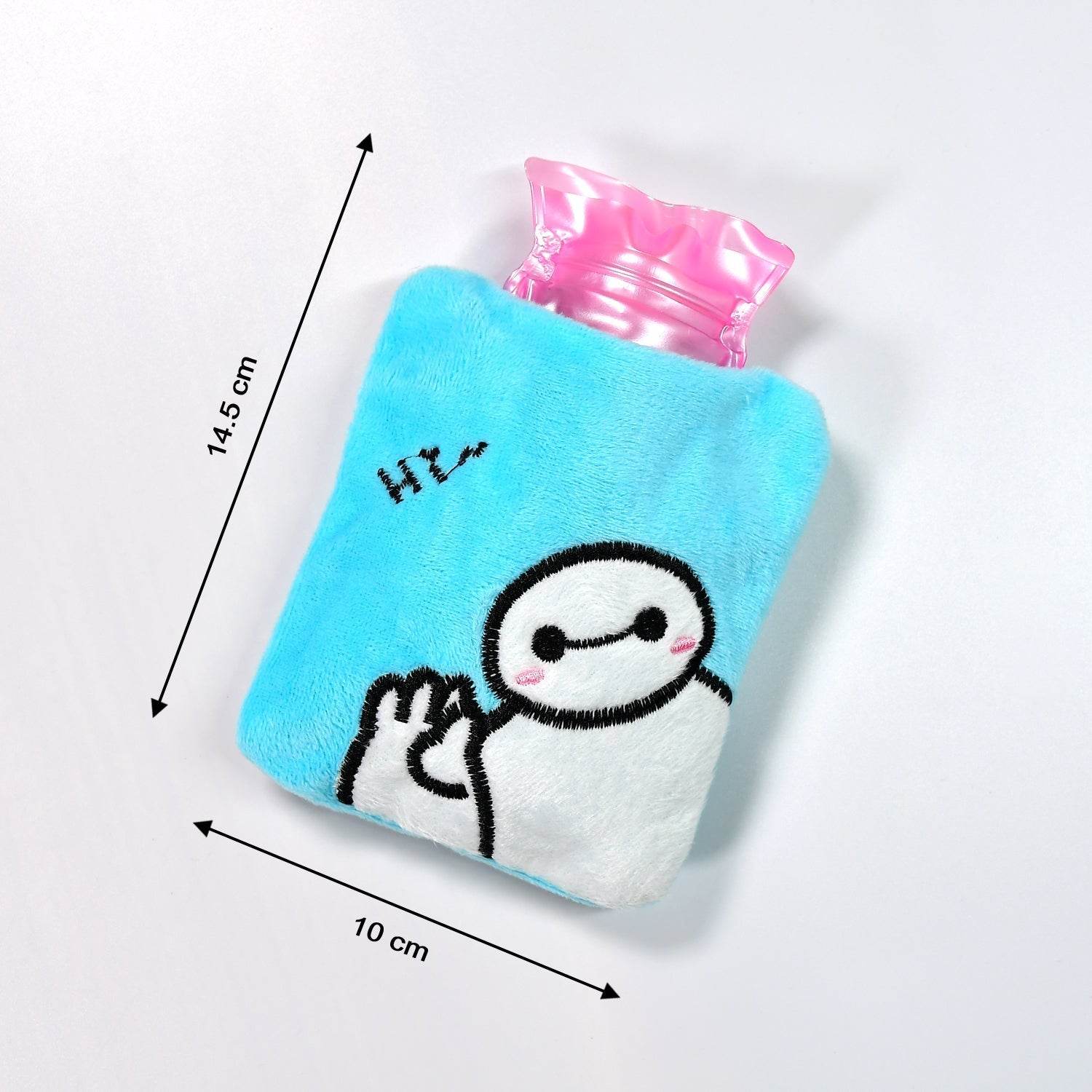 Blue Baymax Small Hot Water Bag with Cover for Pain Relief - infinityexculsivestore.com