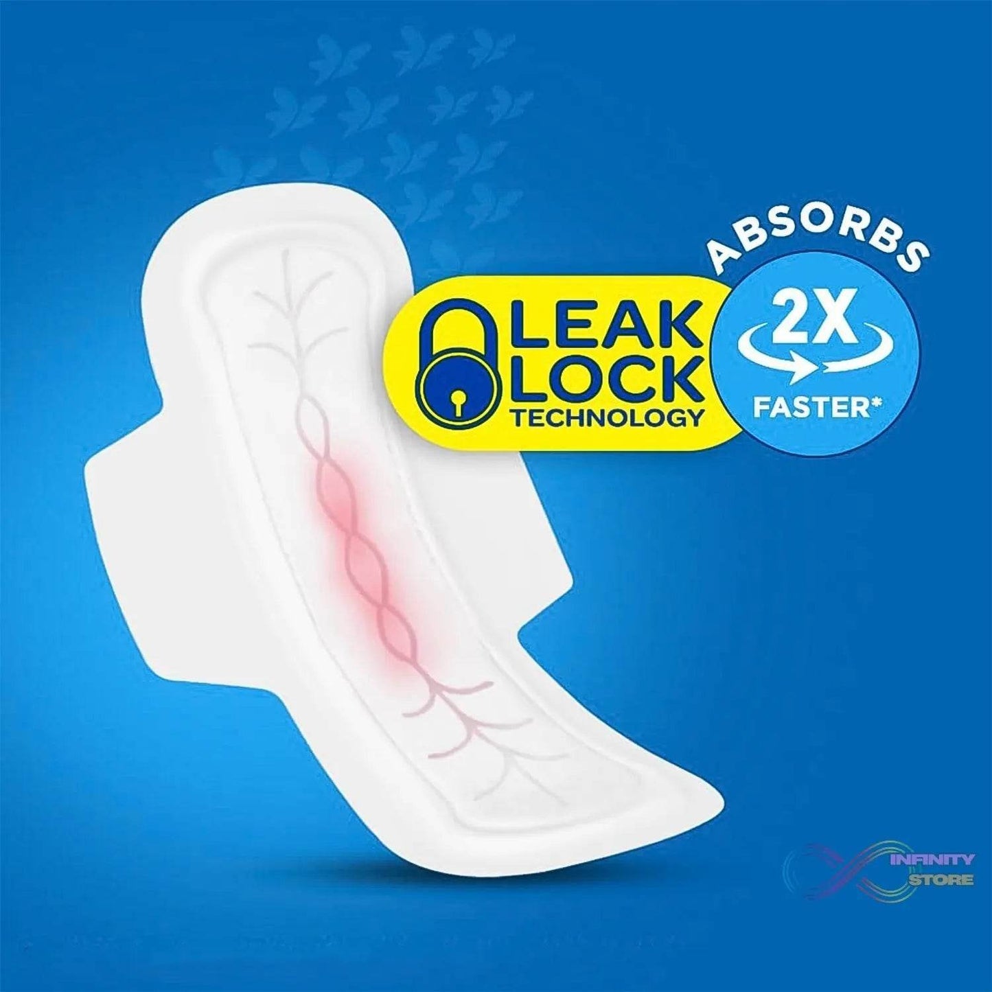 Blue Lady Extra Long Pads With Wides Wings Sanitary Pads – 280 mm, 40-Pack - infinityexculsivestore.com