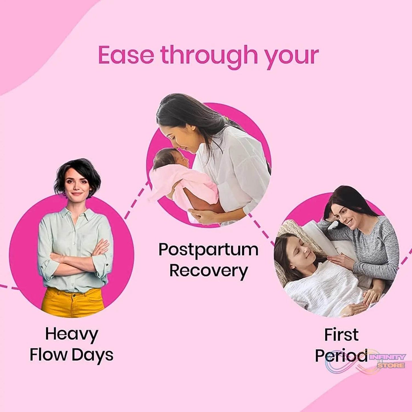 Blue Lady Extra Long Pads With Wides Wings Sanitary Pads – 280 mm, 40-Pack - infinityexculsivestore.com