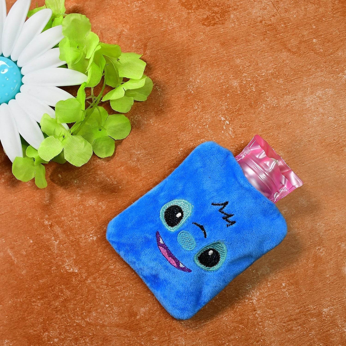 Blue Stitch small Hot Water Bag with Cover for Pain Relief, Neck, Shoulder Pain and Hand, Feet Warmer, Menstrual Cramps. - infinityexculsivestore.com