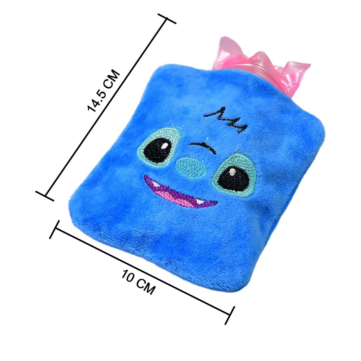 Blue Stitch small Hot Water Bag with Cover for Pain Relief, Neck, Shoulder Pain and Hand, Feet Warmer, Menstrual Cramps. - infinityexculsivestore.com