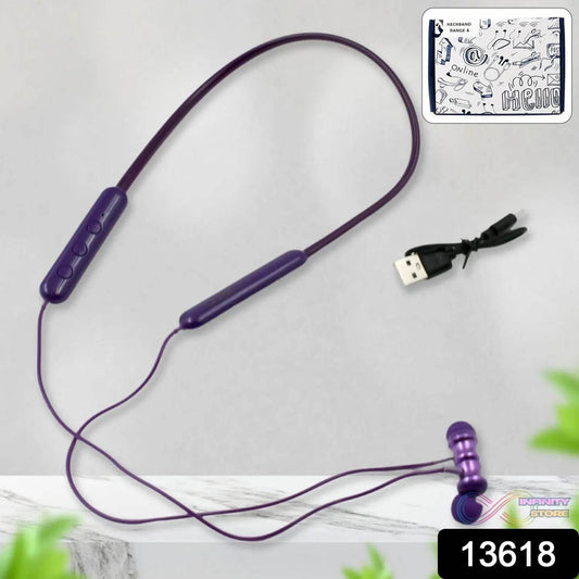 Bluetooth Headphone Neckband Sweat Resistant, Magnetic Earbuds (1 Pc) - infinityexculsivestore.com