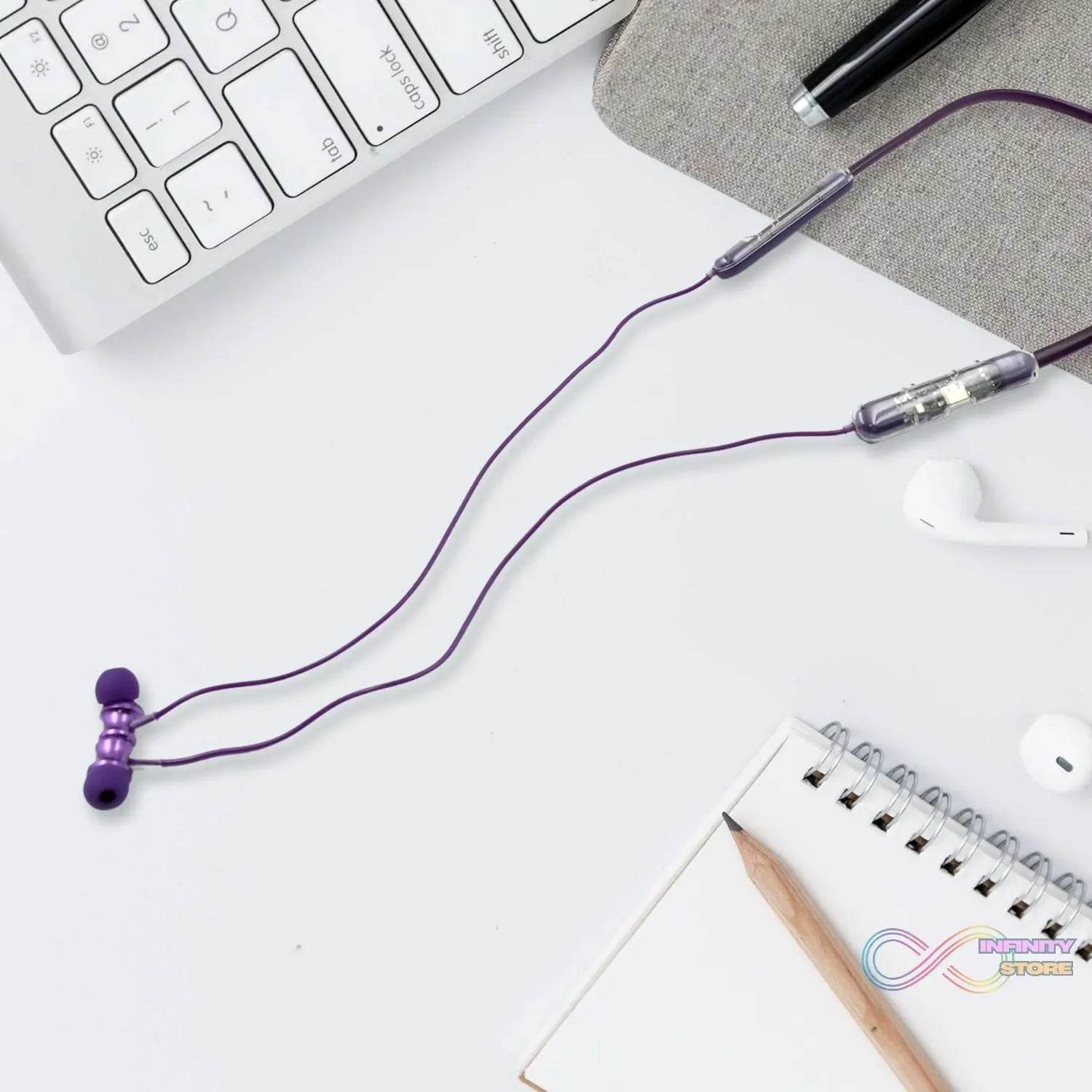 Bluetooth Headphone Neckband Sweat Resistant, Magnetic Earbuds (1 Pc) - infinityexculsivestore.com