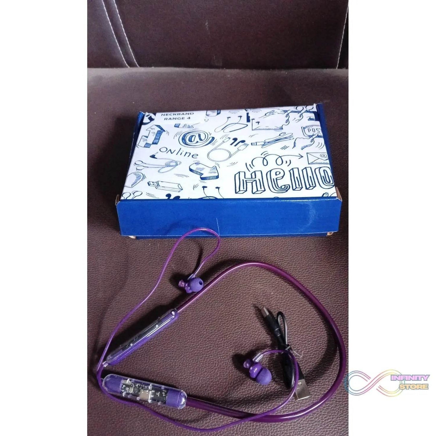 Bluetooth Headphone Neckband Sweat Resistant, Magnetic Earbuds (1 Pc) - infinityexculsivestore.com