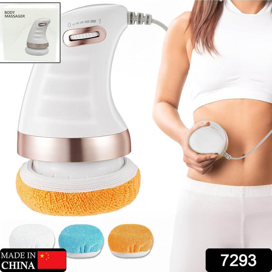 Body Massager Shaping Machine | Body Sculpting Massager with 3 Washable Pads |Adjustable Speeds | Electric Handheld Massager for Belly, Waist, Legs, Arms, Butt (1 Pc) - infinityexculsivestore.com