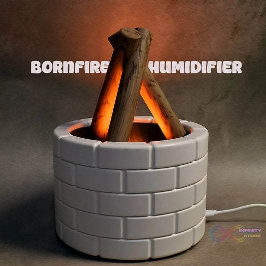 Bonfire Shaped Diffuser Essential Oil Diffuser Multi Function Flame Oil Diffuser (1 Pc) - infinityexculsivestore.com