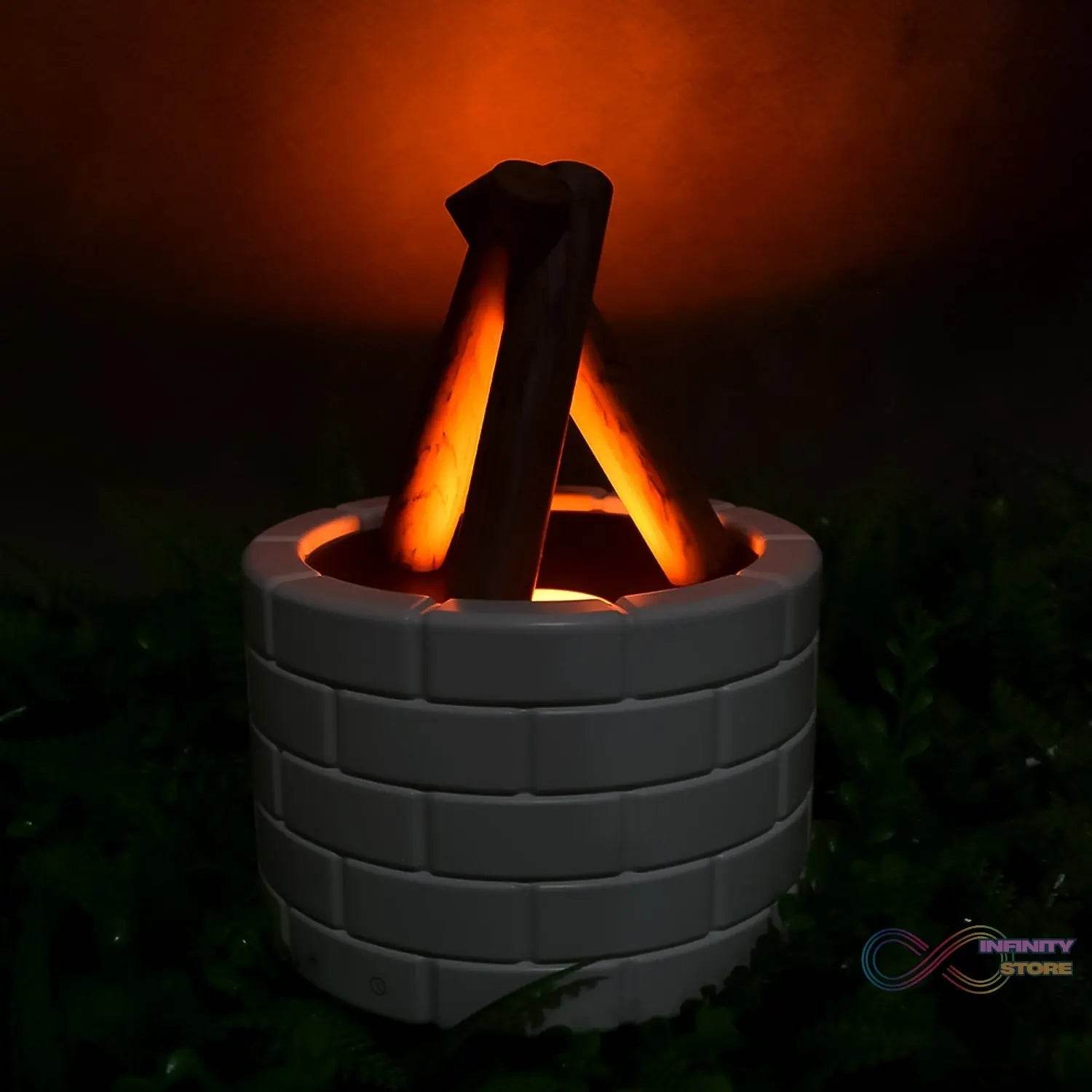 Bonfire Shaped Diffuser Essential Oil Diffuser Multi Function Flame Oil Diffuser (1 Pc) - infinityexculsivestore.com