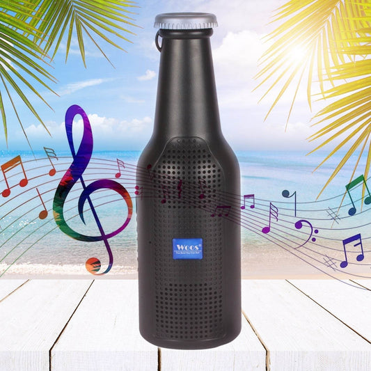 Bottle-Shaped Wireless Bluetooth Speaker with FM, USB & AUX Support - infinityexculsivestore.com